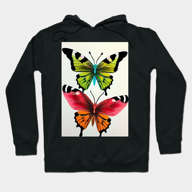 2 CUTE BUTTERFLIES Hoodie by sailorsam1805